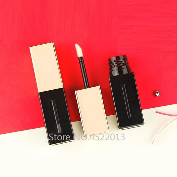 

10/30/50pcs black gold square lip gloss bottle empty refillable makeup diy glaze tube cosmetics container lipgloss shell storage bottles & j