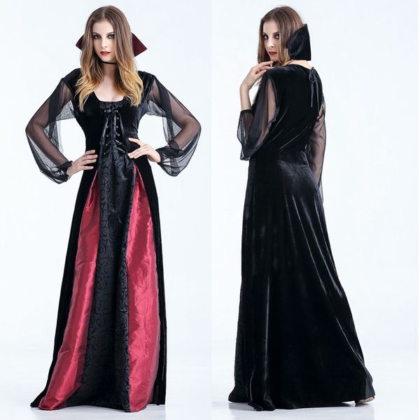 

halloween dre costume vampire costumes masquerade party cosplay, Black;red