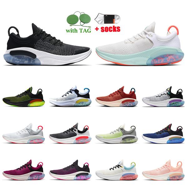 

2022 fashion joyride fly run platinum tint running shoes trainers oreo electric green white sail obsidian noir knit utility purple mens