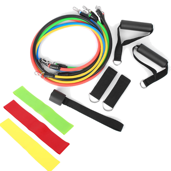 

fitness exercises resistance bands set yoga training indoor pull rope men chest muscle exercise elastic band puller belt stripes