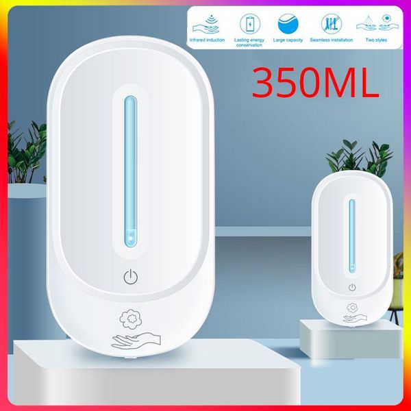 

intelligent automatic liquid gel spray soap dispenser induction foaming hand washing device for kitchen bathroom 350ml no touch