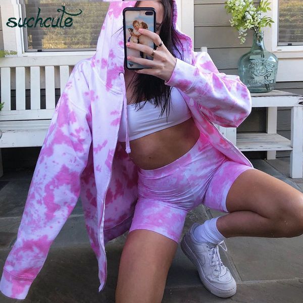 

women's jackets women's jacket zipper up with hat tie dye modis longslive plus size casual coats harajuku streetwear women clothes, Black;brown