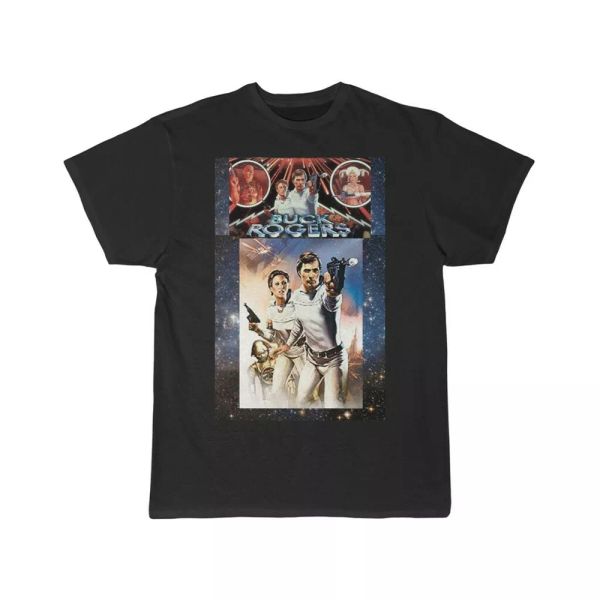 

buck rogers in the 25th century buck and wilma 2 short sleeve tee, White;black