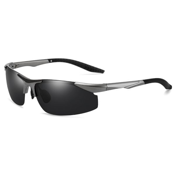 

lx brand driving polaroid sun glasses aluminum frame sports sunglasses men polarized driver retro uv400 anti-glare goggles, White;black