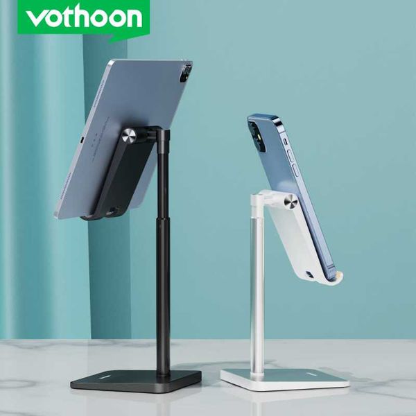 

vothoon deskmobile phone holder stand for ipad adjustable metal tablet foldable table cell mounts & holders