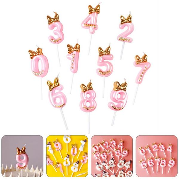 

candles 10pcs birthday digital creative cake number candle decoration