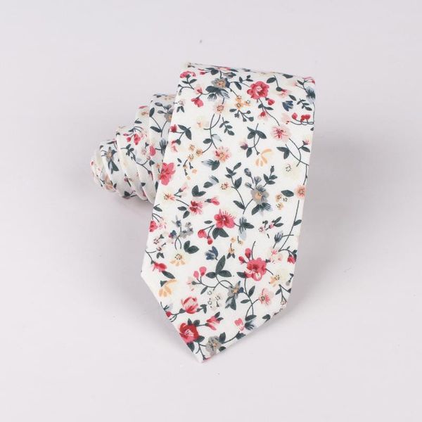 

6.5cm cotton floral print ties for men classic skinny neck tie cravate narrow thick suits custom logo, Blue;purple