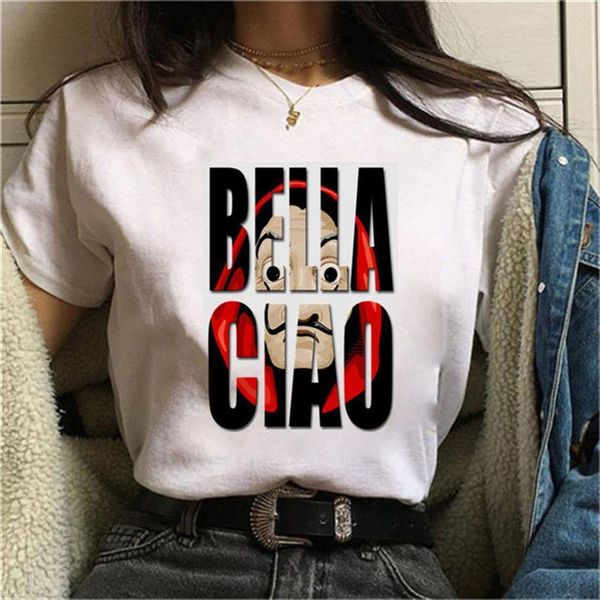 

Maycar The House Of Mens T Shirts Paper Fashion Money Heist Men And Women Casa De Papel Funny Tops Tee, White;black