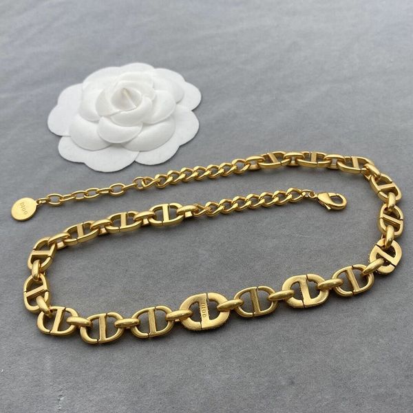 

70% off luxury jewelry home dijia 2021 new high-end french necklace net red wind women's necklace ma37, Golden