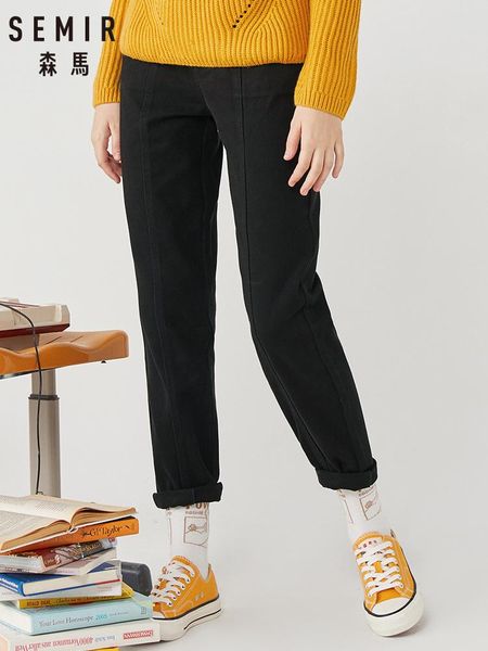 

women's pants & capris semir 2021 winter casual women port wind black thin wild tooling tide bf fashion trousers woman, Black;white