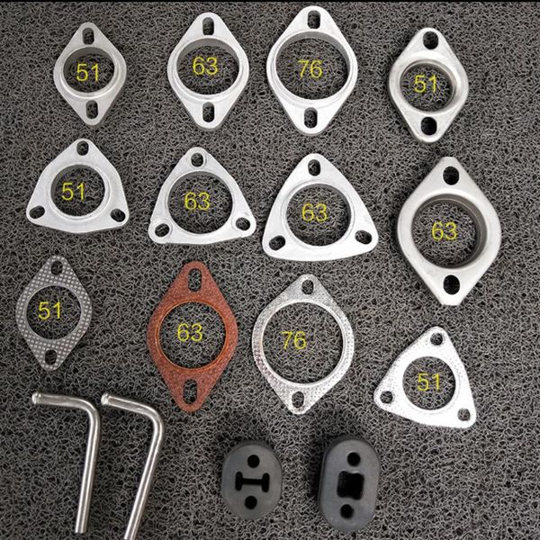 

motorcycle exhaust system modified pipe general flange/tee lifting lug/induction hole screw joint/wind wheel/gasket