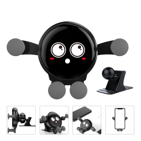

cell phone mounts & holders 1 pc universal simple support durable stable navigator clip (black)