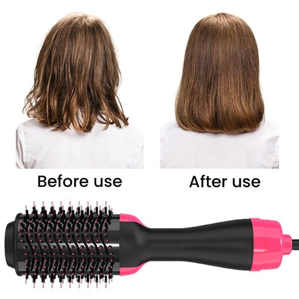

electric hair brushes chignon drop 2 in 1 one step dryer air brush straightener curling comb styling tools