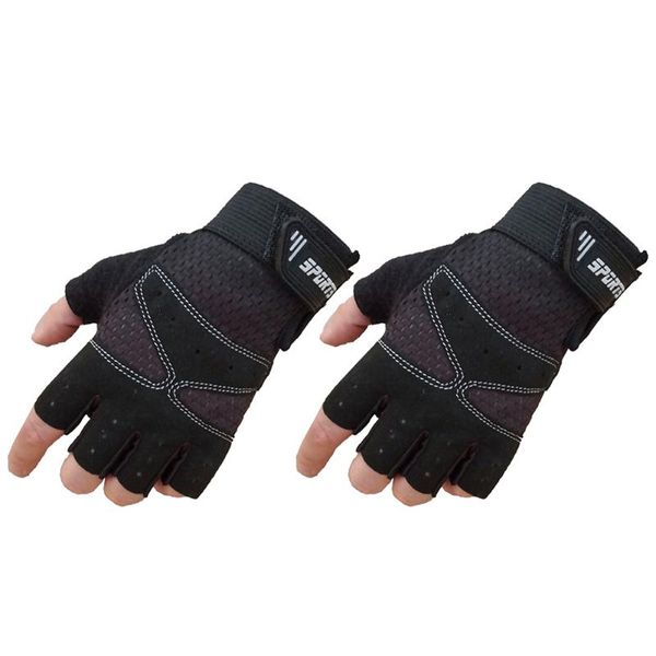 

cycling gloves gym heavyweight sports exercise weight lifting body building training sport fitness for fiting, Black