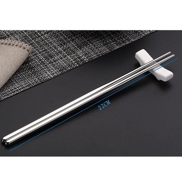 

chopsticks 5 pairs of stainless steel thermal insulation cooking frying antiskid metal