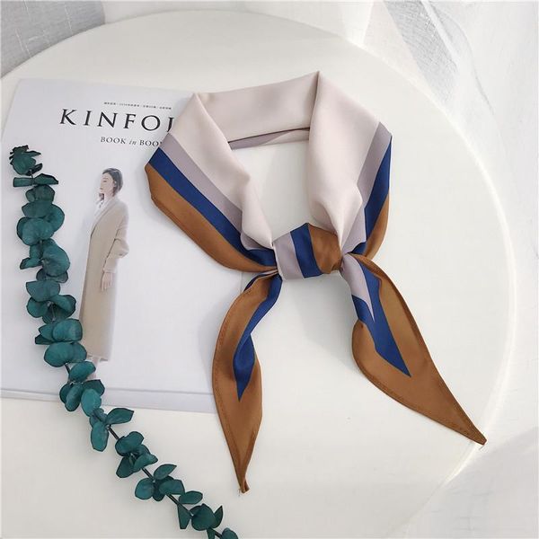 

scarves temperament color-matching letters diamond scarf long decorated wild chic style professional small, Blue;gray