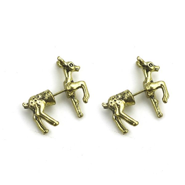 

fashion fawn deer puncture earrings earrings