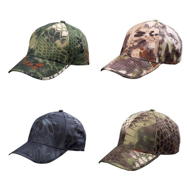 

hunting baseball cap quickly drying python pattern colored breathable adjustable sun hat outdoor hiking running pro hats, Black;white