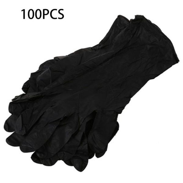 

security check disposable rubber gloves tattoo beauty black pvc protective