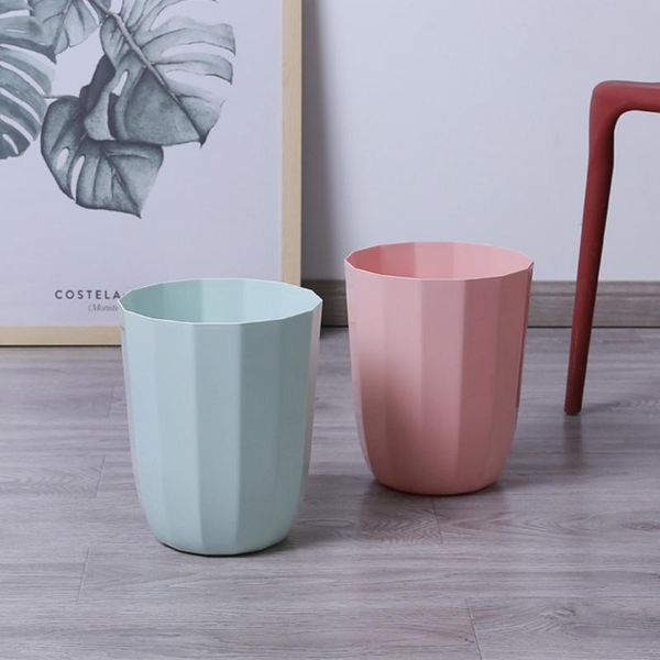 

waste bins zl simple polygon trash can garbage storage basket home rubbish container household daily supplies