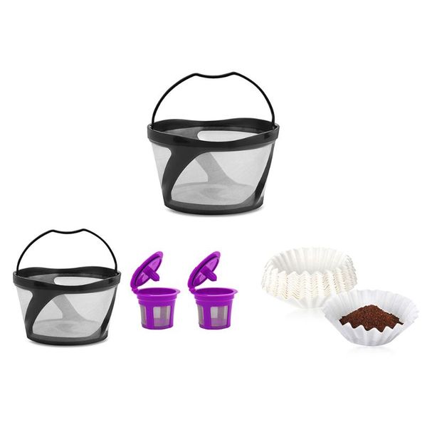 

coffee filters for reusable stainless keurig k duo essentials brewers machine mesh ground filter cup hand flushing basket gadget