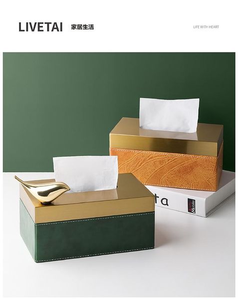 

tissue boxes & napkins creative box toilet paper holder nordic luxury storage containers servilletero desk accessories bk50zj
