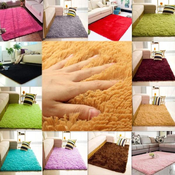 

carpets 80*120cm fluffy rugs anti-skid shaggy area rug dining living room bedroom home soft carpet floor mat decoration decors