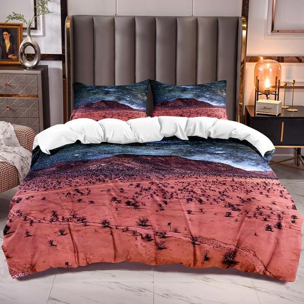 

bedding sets duvet cover desert night sky theme starry evening natural view comforter with microfiber soft quilt