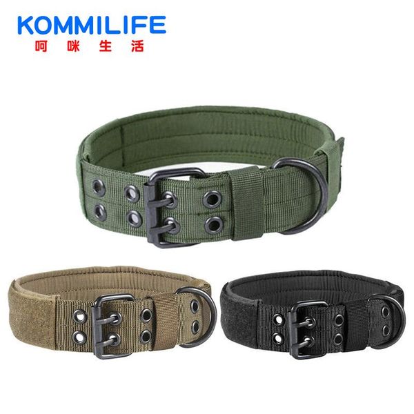 

dog collars & leashes nylon collar multifunctional adjustable tactical camouflage resistant durable outdoor pet training rope