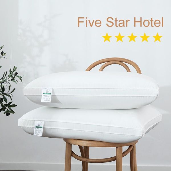 

pillow white soft home textile sleeping 100% cotton filling neck core for protection bed pillows