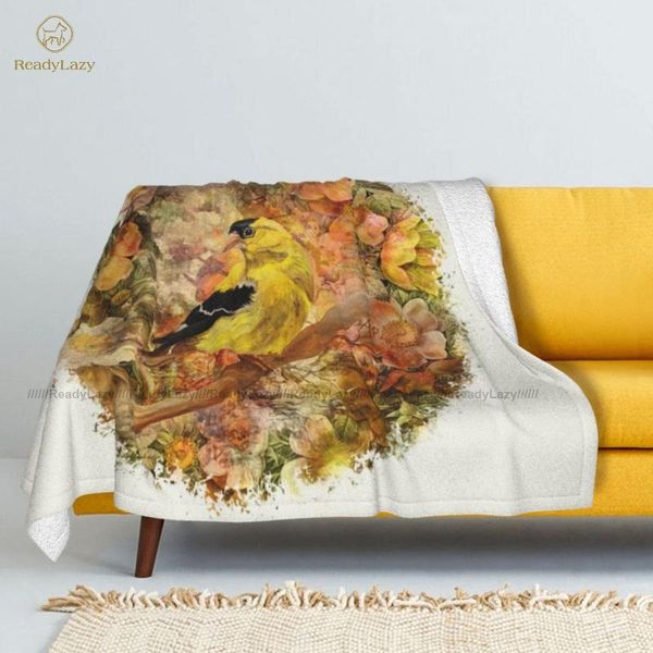 

blankets goldfinch blanket decorative sherpa fleece winter soft bedspread