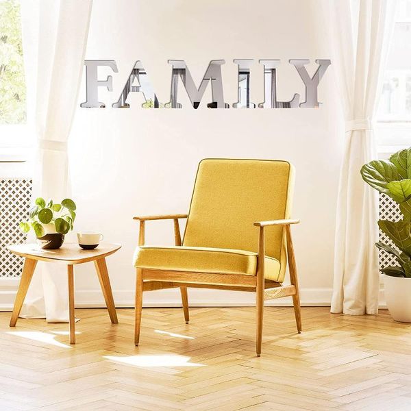 

mirrors family words wedding decor acrylic mirror sticker kid's room diy accessory party guest gifts
