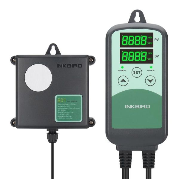 

gas analyzers inkbird icc-500t digital co2 controller b01 programmable controller&monitor for agricultural livestock industries greenhouse
