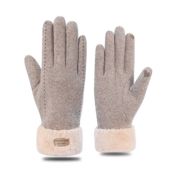 

wool glov female winter and autumn psh thickened warm korean cute iving touch screen cashmere