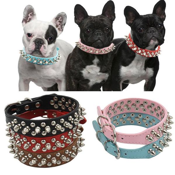 

dog collars & leashes collar simulation leather round rivet fashion supplies