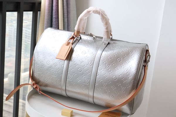 

classic men laser flash pvc duffel bags handbags transparent duffle bag brilliant colour luggage wimen travel crossbody shoulder women handb