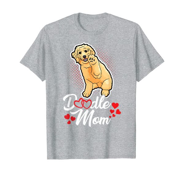 

doodle mom labrador poodle dog owner t-shirt, White;black