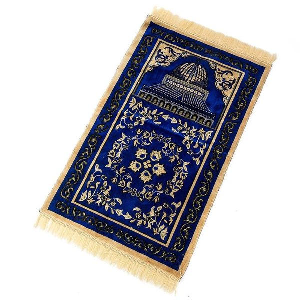 

110*70cm thick soft with tassel prayer blanket floor rug worship mats home living room rectangle muslim carpet carpets