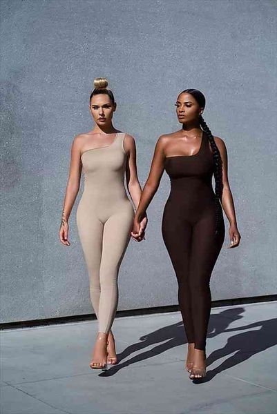 

sleeveless brown party slim womens jumpsuit tight bodycon long ladies high street clothes, Black;white