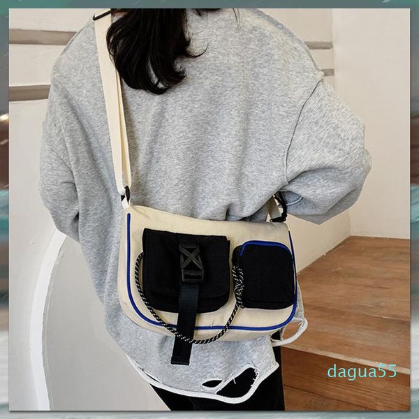 

girl bag women's 2021 casual hong kong style fashion cool messenger personality shoulder cross body