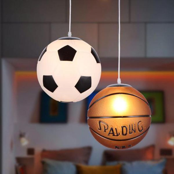 

ceiling lights football basketbal led children flush mount light e27 lustres lamp lighting living room