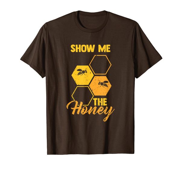 

show me the honey | sweet insect gift for honeybee lovers t-shirt, White;black