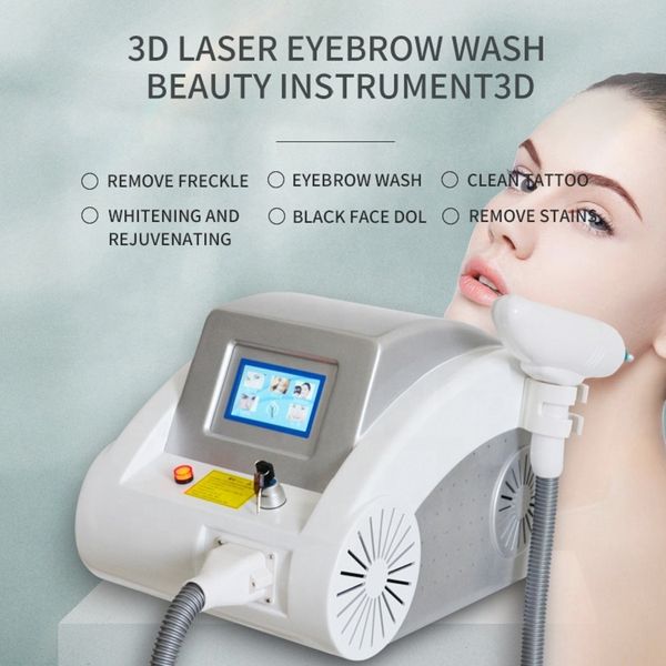 2024 Haarentfernung 1064 nm 532 nm 1320 nm ND Yag Laser Augenbrauen Tattooentfernungssystem Lasermaschine Black Doll Hautverjüngung