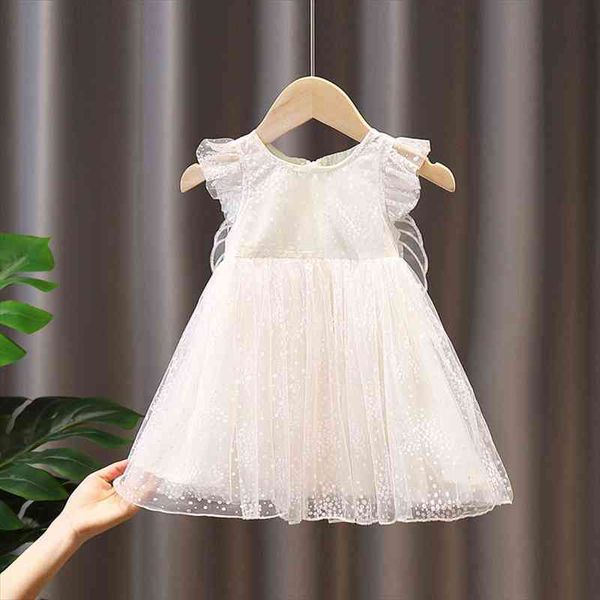 

kid summer clothes baby girl evening dress fairy elegant princess birthday cute short sleeve butterfly white silk casual costume, Red;yellow