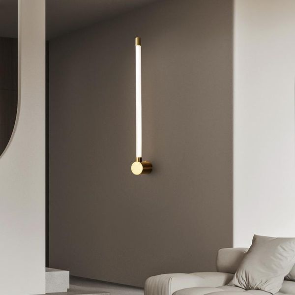

wall lamp light decorate living room dining bedroom modern copper acrylic