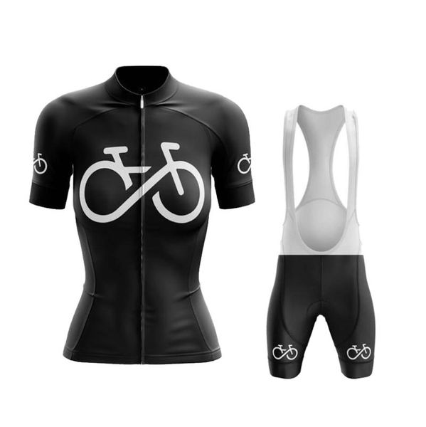 

racing sets 2021 women short sleeve jersey set mtb cycling clothing black bib bike underpants culottes road wielrenkleding dames, Black;blue