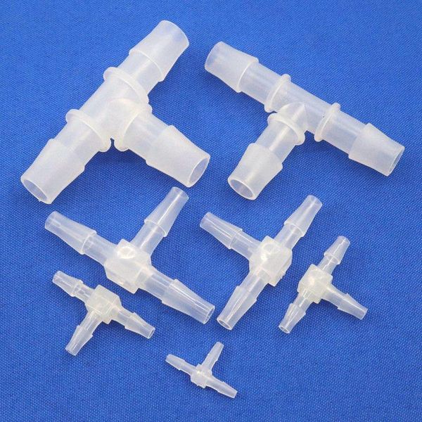 

watering equipments 200~5pcs 1.6-15.8mm pp hose tee connector aquarium fish tank fittings air pump aerator garden water connectors