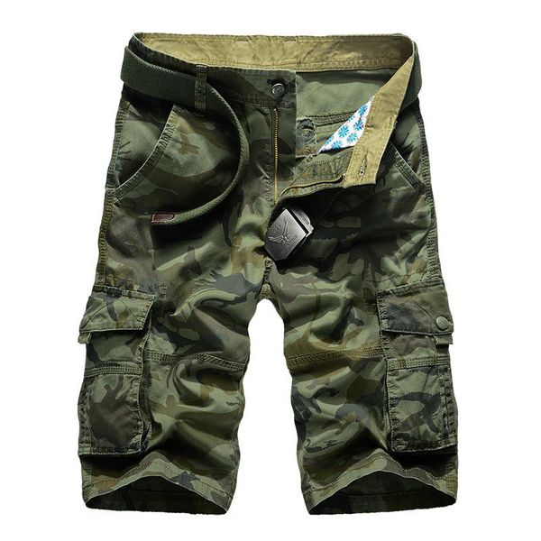 

men's shorts camouflage camo cargo men 2021 mens casual male loose work man military short pants plus size 29-44, White;black