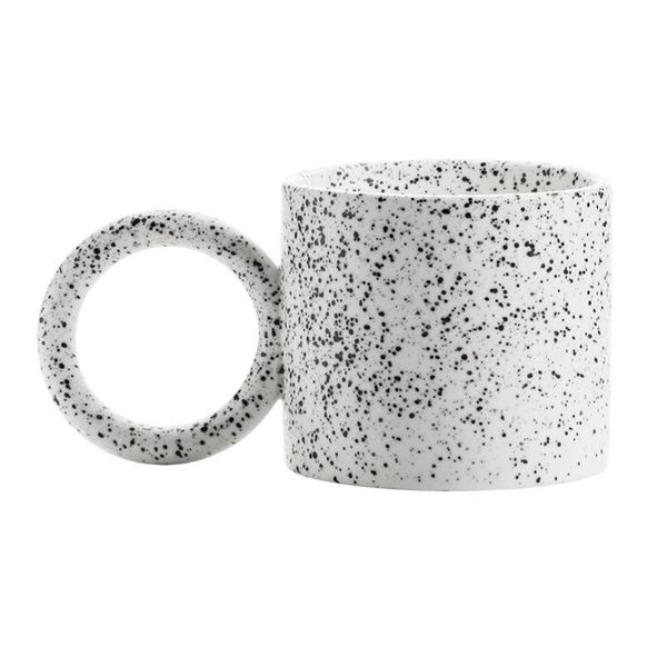 

mugs 1pc ceramic coffee mug creative cup kitchen utensil tea holder (white)
