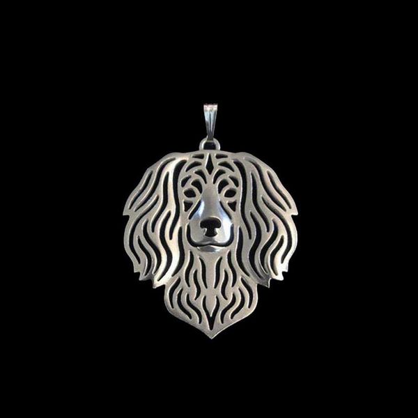

pendants 2021 fashion women metal animal jewelry alloy boykin spaniel dog, Black